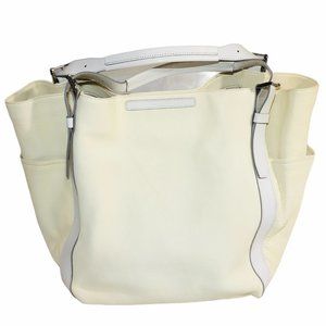 New Sazaby Japan Large Beige Leather Tote
